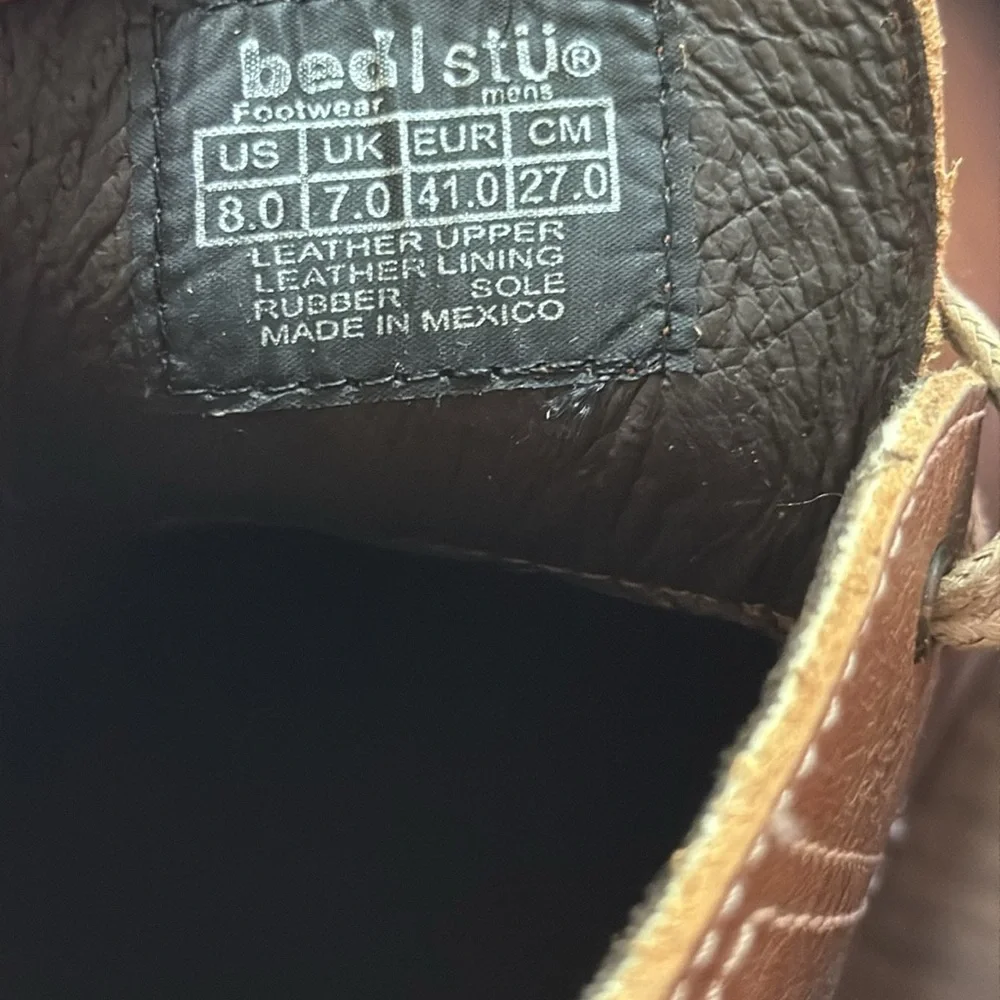 BED|STU Mens Brown Chukka Boots - 8 - NWT - Picture 11 of 11